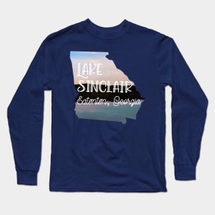 Lake Sinclair in Eatonton, Georgia Art Long Sleeve T-Shirt